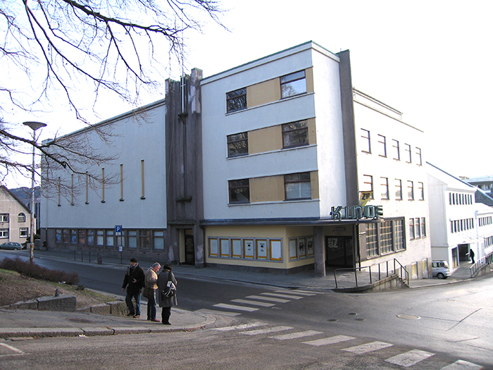 Kinokino, opprinnelig Rådhusteateret, tegnet av Gustav Helland 1941